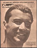 1956 A Sport c. képes magazin 3 db olimpiai különszáma