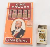 King Edward szivar, bontatlan, hozzá kis gyufa