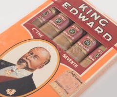 King Edward szivar, bontatlan, hozzá kis gyufa