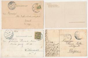 Budapest - 16 db RÉGI város képeslap, közte lithok / 16 pre-1945 town-view postcards, including lith...