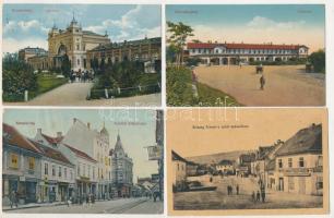24 db RÉGI magyar város képeslap, közte 1 modern; vegyes minőség / 24 pre-1945 Hungarian town-view p...