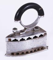 Régi szenes vasaló, 13x15 cm