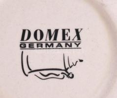 Gazdagon díszített fedeles söröskorsó, jelzett, m: 15 cm