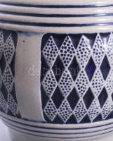 Német kőedény söröskorsó, jelzett, hibátlan, m: 14 cm