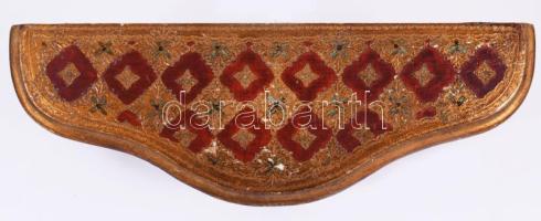 Antik olasz aranyfestett falikonzol, sérüléssel, 35x12 cm