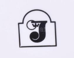 2 db mitológia jelenetes teás csésze, aljjal. Matricás, jelzett, hibátlan