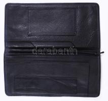 Bőr tárca, szép állapotban 12x23 cm