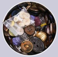 Vegyes gombok, kézimunka tétel, stb