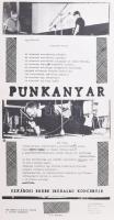 1985 Punkanyar, Szkárosi Endre irodalmi koncertje, közreműködnek: Bernáthy Sándor, Nagy Attila stb.. Szkéné Színház, Bp. Underground plakát, papír, felelős kiadó: BME KISZ, 40x21,5 cm.