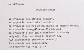 1985 Punkanyar, Szkárosi Endre irodalmi koncertje, közreműködnek: Bernáthy Sándor, Nagy Attila stb.....