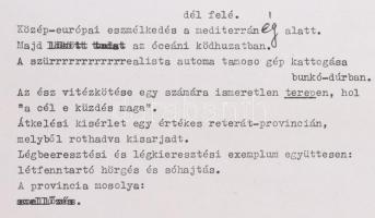 1985 Punkanyar, Szkárosi Endre irodalmi koncertje, közreműködnek: Bernáthy Sándor, Nagy Attila stb.....