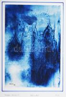 Kohut Béla (-): Tenger mélyén, 1989. Akvarell, papír, jelzett. 17x13 cm