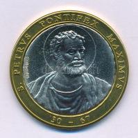 Vatikán DN "Szent Péter pápa 30-67" bicolor emlékérem kapszulában (34mm) T:UNC Vatican ND "Pope Saint Peter 30-67" bicolor medallion in capsule (34mm) C:UNC