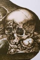 Kőnig Frigyes (1955-): Köretek. Litográfia, papír, jelzett, művészpéldány EA IX/XV számozással, 36x5...