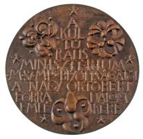 Ligeti Erika (1934-2004) DN "A Kulturális Minisztérium MSZMP Bizottságától a Nagy Októberi Forr...