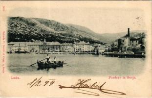 1899 Senj, Zengg; Luka / kikötő / port. T. Devcic &amp; Comp. (EK)