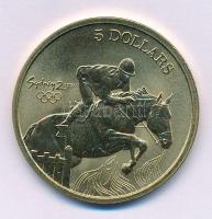 Ausztrália 2000. 5D Al-bronz "Sydneyi Olimpia 2000 - Lovaglás" tanúsítvánnyal (38,74mm) T:...