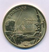 Ausztrália 2000. 5D Al-bronz "Sydneyi Olimpia 2000 - Íjászat" tanúsítvánnyal (38,74mm) T:B...