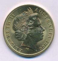 Ausztrália 2000. 5D Al-bronz "Sydneyi Olimpia 2000 - Asztalitenisz" tanúsítvánnyal (38,74mm) T:BU 2000. 5 Dollars Al-Bronze "Sydney 2000 Olympics - Table Tennis" with certificate (38,74mm) C:BU Krause KM#419