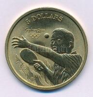 Ausztrália 2000. 5D Al-bronz "Sydneyi Olimpia 2000 - Asztalitenisz" tanúsítvánnyal (38,74m...