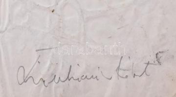 Swierkiewicz Róbert (1942-2019): Kaposvári táj, 1958. Akvarell, tus, papír, jelzett a hátoldalán. 30...