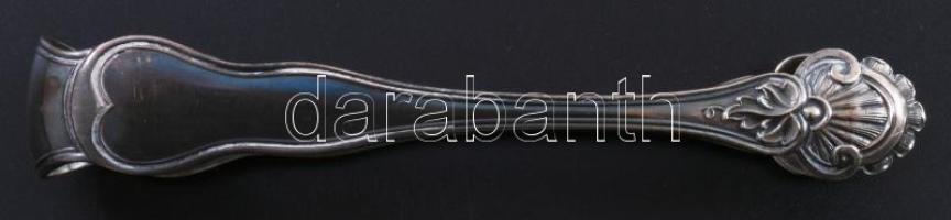 Jegesvödör, alpakka peremmel és jégfogóval Kraklé üveg, hibátlan m: 15 cm