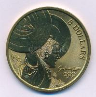 Ausztrália 2000. 5D Al-bronz "Sydneyi Olimpia 2000 - Súlyemelés" tanúsítvánnyal (38,74mm) ...
