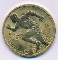 Ausztrália 2000. 5D Al-bronz "Sydneyi Olimpia 2000 - Atlétika" tanúsítvánnyal (38,74mm) T:...