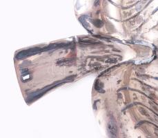 Rózsás ezüst (Ag) hanus tálka, dianás, jelzett 28,45 g