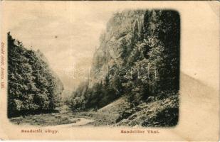 Szádelői völgy, Zádielské údolie; Thal / völgy. Divald Adolf 103. / valley (EB)