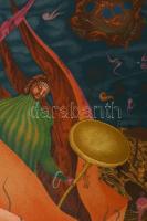 Arik Brauer (1929-2021), Austrian artist: A mozgó micsoda ("Das Bewegungszeug"), 1974. Lit...