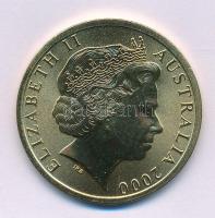 Ausztrália 2000. 5D Al-bronz "Sydneyi Olimpia 2000 - Taekwando" tanúsítvánnyal (38,74mm) T:BU 2000. 5 Dollars Al-Bronze "Sydney 2000 Olympics - Taekwando" with certificate (38,74mm) C:BU Krause KM#408
