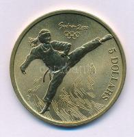 Ausztrália 2000. 5D Al-bronz "Sydneyi Olimpia 2000 - Taekwando" tanúsítvánnyal (38,74mm) T...