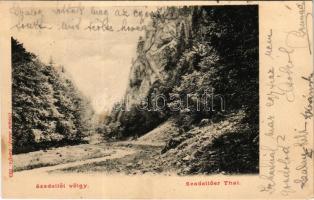 1904 Szádelői völgy, Zádielské údolie; Thal / völgy. Divald Adolf 103. / valley