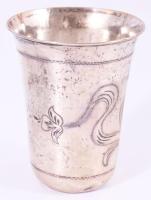 Keresztelőpohár ezüst (Ag) dianás jelzéssel. 29,95 g 7,5 cm