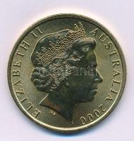 Ausztrália 2000. 5D Al-bronz "Sydneyi Olimpia 2000 - Dzsudó" tanúsítvánnyal (38,74mm) T:BU 2000. 5 Dollars Al-Bronze "Sydney 2000 Olympics - Judo" with certificate (38,74mm) C:BU Krause KM#430