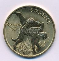 Ausztrália 2000. 5D Al-bronz "Sydneyi Olimpia 2000 - Birkózás" tanúsítvánnyal (38,74mm) T:...