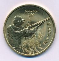 Ausztrália 2000. 5D Al-bronz "Sydneyi Olimpia 2000 - Lövészet" tanúsítvánnyal (38,74mm) T:...