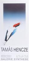 1993 Tamás Hencze, Lienz, Ausztria, kiállítási plakát, Hencze Tamás autográf ajánlásával Kovács Attila részére. Ofszet, papír. 67x33 cm