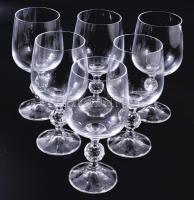 6 db boros üveg pohár 15,5 cm