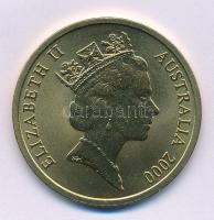 Ausztrália 2000. 5D Al-bronz "Sydneyi Olimpia 2000 - Kerékpár" tanúsítvánnyal (38,74mm) T:BU 2000. 5 Dollars Al-Bronze "Sydney 2000 Olympics - Cycling" with certificate (38,74mm) C:BU Krause KM#368