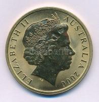 Ausztrália 2000. 5D Al-bronz "Sydneyi Olimpia 2000 - Tollaslabda" tanúsítvánnyal (38,74mm) T:BU 2000. 5 Dollars Al-Bronze "Sydney 2000 Olympics - Badminton" with certificate (38,74mm) C:BU Krause KM#421