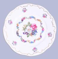 Zsolnay süteményes készlet. Matricás, jelzett, hibátlan d: 16 cm, 25 cm