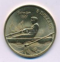 Ausztrália 2000. 5D Al-bronz "Sydneyi Olimpia 2000 - Evezés" tanúsítvánnyal (38,74mm) T:BU...