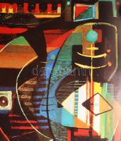 Gyarmathy Tihamér (1915-2005): Fények és árnyékok c. 1947-ben készült művének nyomata. Ofszet, papír...