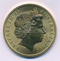 Ausztrália 2000. 5D Al-bronz "Sydneyi Olimpia 2000 - Vízisportok" tanúsítvánnyal (38,74mm) T:BU 2000. 5 Dollars Al-Bronze "Sydney 2000 Olympics - Aquatics" with certificate (38,74mm) C:BU Krause KM#436