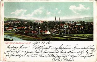 1903 Szászváros, Broos, Orastie; látkép. H. Graef kiadása / general view (EB)