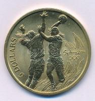 Ausztrália 2000. 5D Al-bronz "Sydneyi Olimpia 2000 - Kézilabda" tanúsítvánnyal (38,74mm) T...