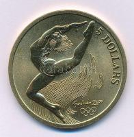 Ausztrália 2000. 5D Al-bronz "Sydneyi Olimpia 2000 - Gimnasztika" tanúsítvánnyal (38,74mm)...