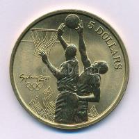 Ausztrália 2000. 5D Al-bronz "Sydneyi Olimpia 2000 - Kosárlabda" tanúsítvánnyal (38,74mm) ...